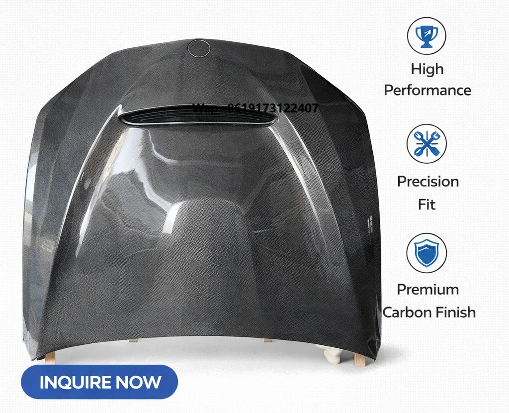 

Carbon Fiber Hood With Vent for E90 3 Series | GTS Style Front Bonnet Replacement | OEM-Style Fit