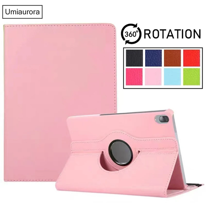 For  Huawei MediaPad T3 T5 M5 Lite 10.1 MatePad SE 11 10.4 T8 T10S Air 11.5 inch 360 Rotating Stand PU Leather Tablet Case Cover