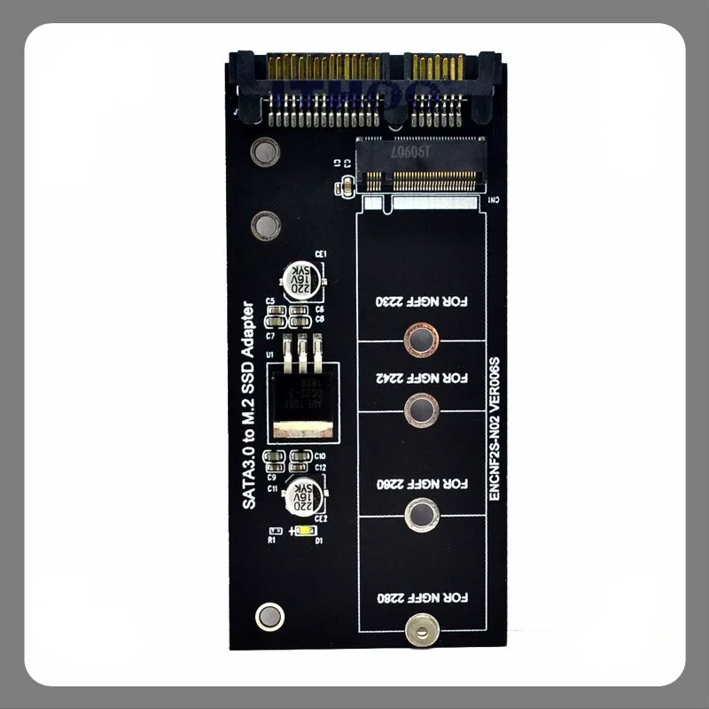 M2 para Raiser Adaptador SATA, Adicionar no Cartão, NGFF M.2, Cartão de Expansão SATA SSD, B Key Support, 30mm, 42mm, 60mm, 80mm