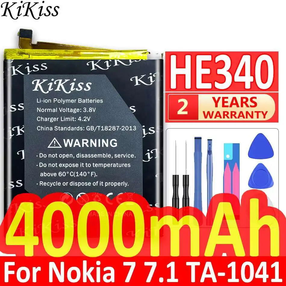 

Safe Reliable Power 4000Mah Mobile Phone Battery For Nokia 7 7.1 TA-1041 HE340