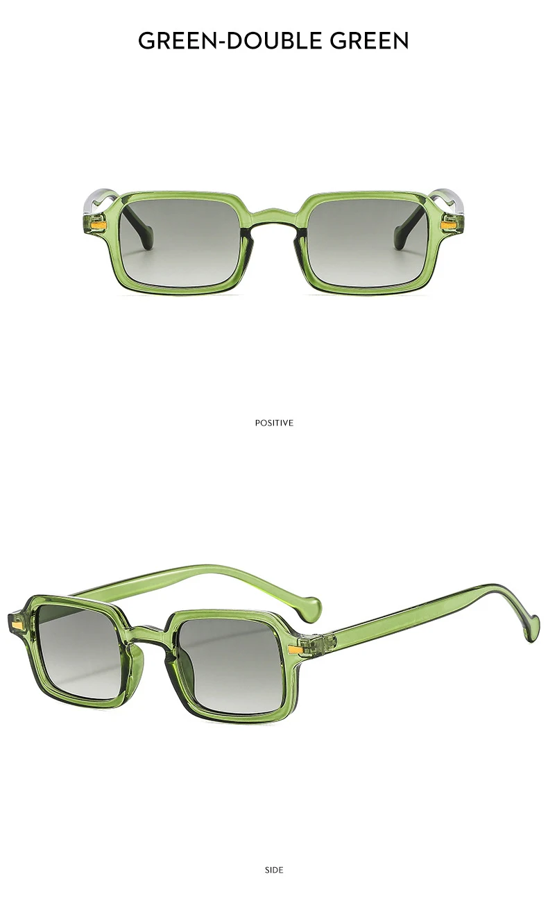 8 Teile/satz Luxuriöse Rechteck Sonnenbrille Frauen Oval Vintage Quadrat Sonnenbrille Männer Shades Weibliche Brillen Anti-glare Gläser – Detail 15