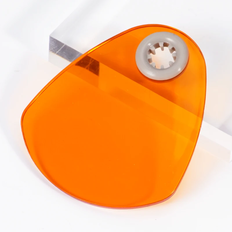 2pcs Dental Curing Light Shield Plate Dental Shade Board Eye Protector Dentistry Lab Light Curing Lamp Filter