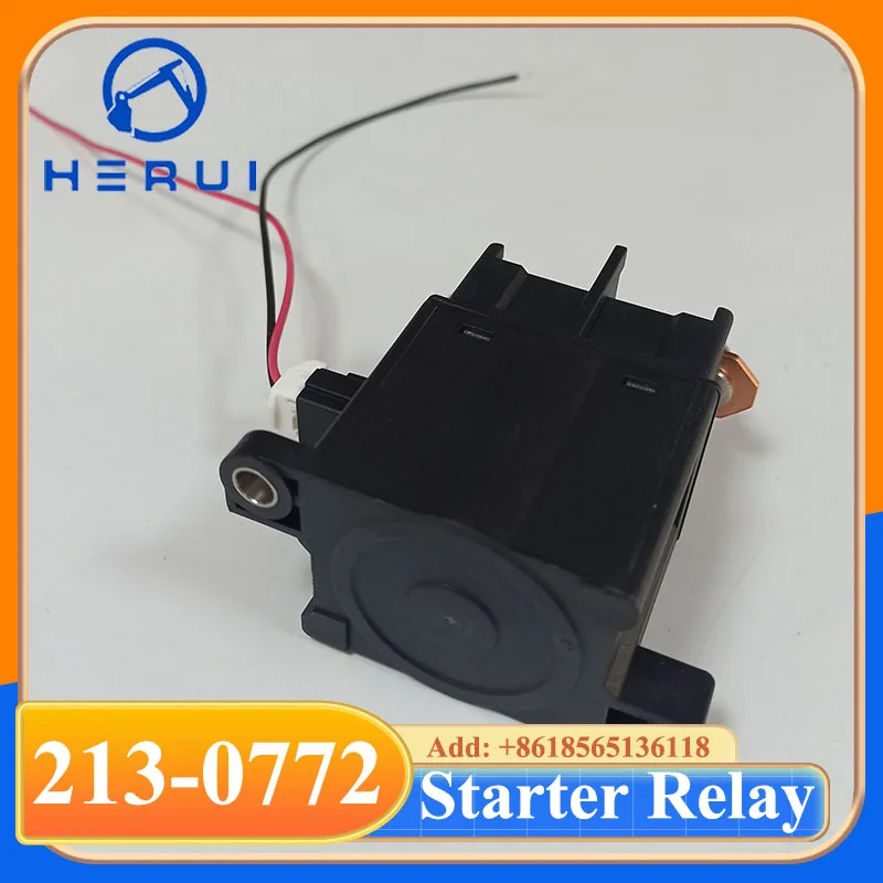 AEP16024 213-0772 2130772 Construction Machinery Parts for E320D E330D Starter Relay Electromagnetic Switch
