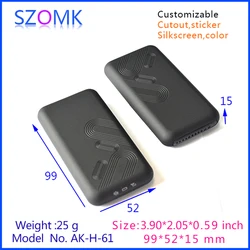 1Piece 99*52*15mm diy small plastic enclosure for pcb instrument housing case szomk electronics enclosure plastic project box