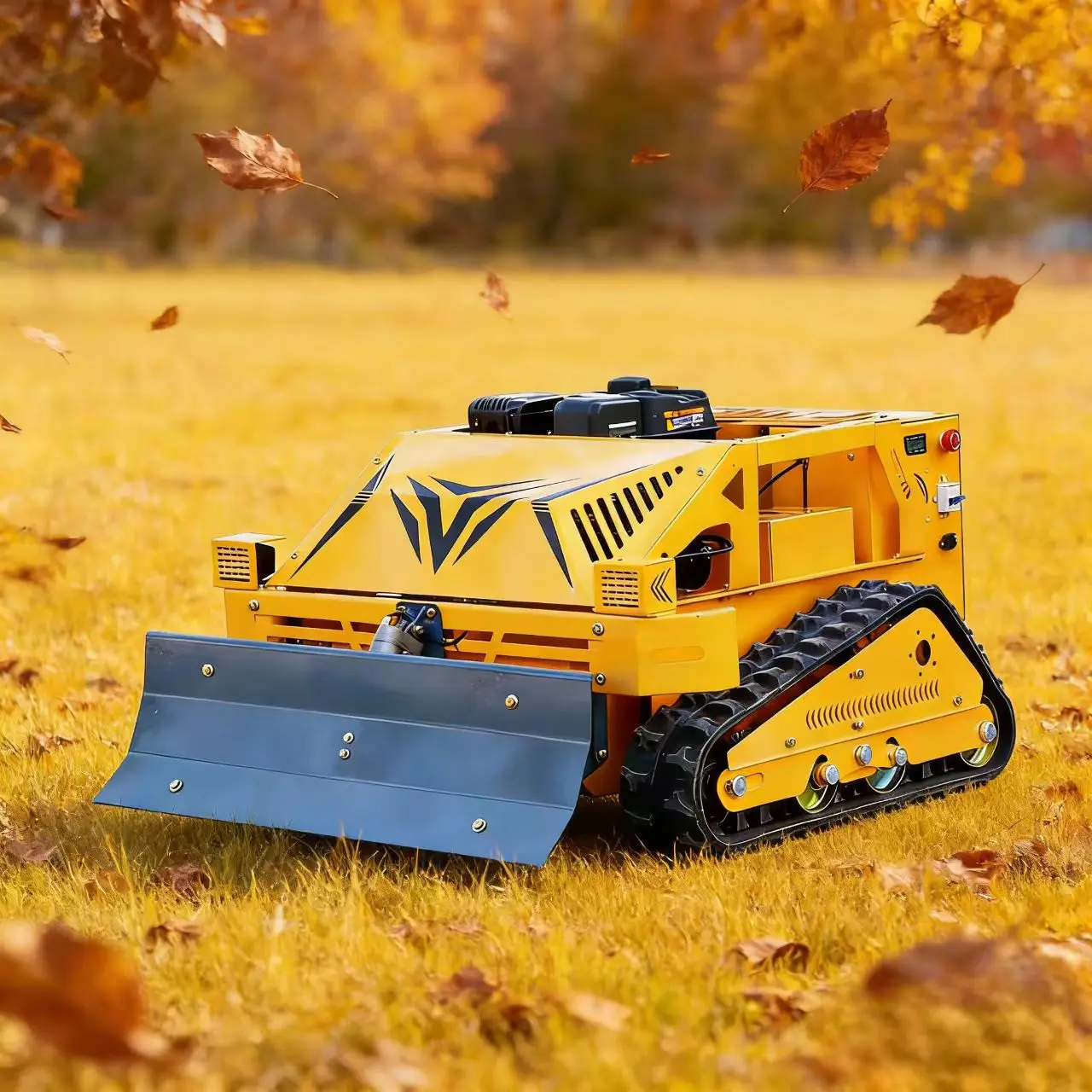 

Customized Remote-controlled lawn mower for mountains, anti-slip and anti-rollover design, usable on outdoor steep slopes