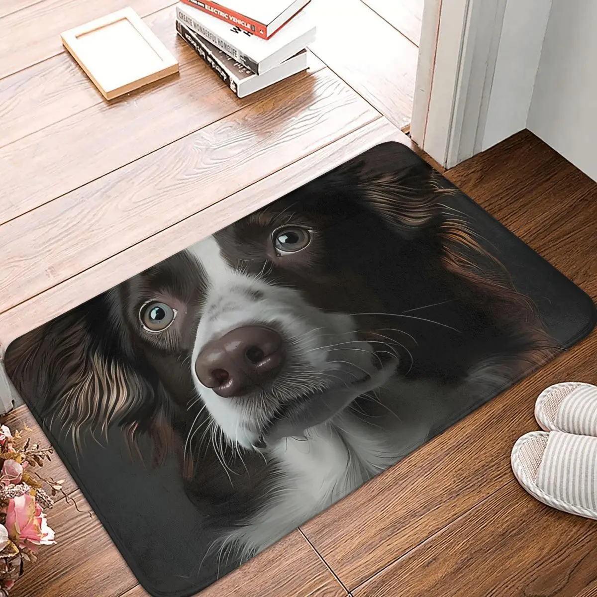 Border Collie Dog Lover Bedroom Mat Rug Home Doormat Kitchen Carpet Outdoor