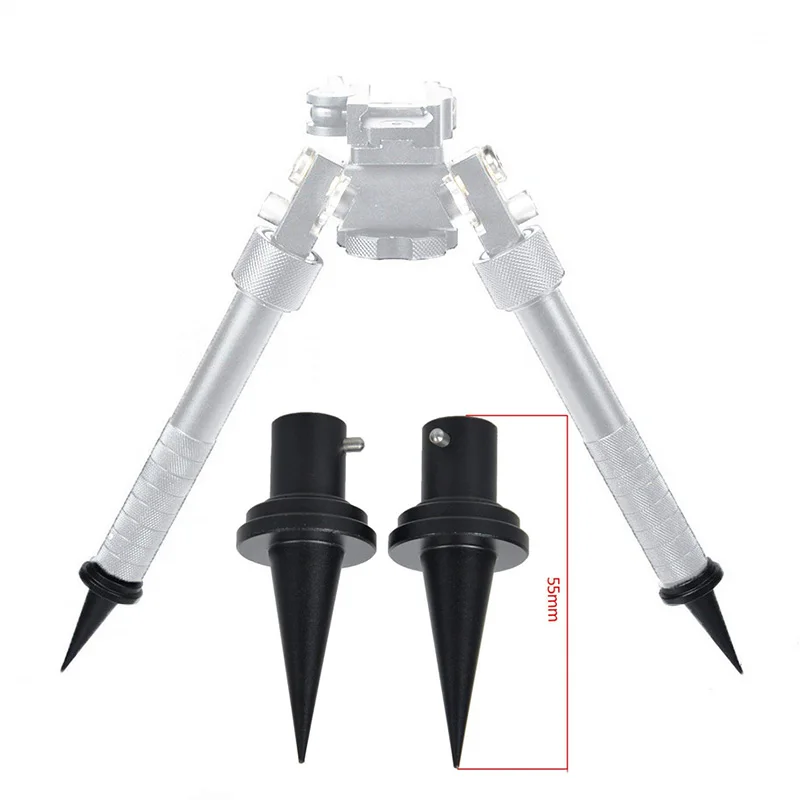 Tactical V8 Bipod Parts, Stable Feet Spike, Vertical Handle, Comfortable Grip, Quick Install for V8 Atlas, Hunting Accessories