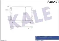 

348230 for engine water radiator GOLF III JETTA mechanical transmission
