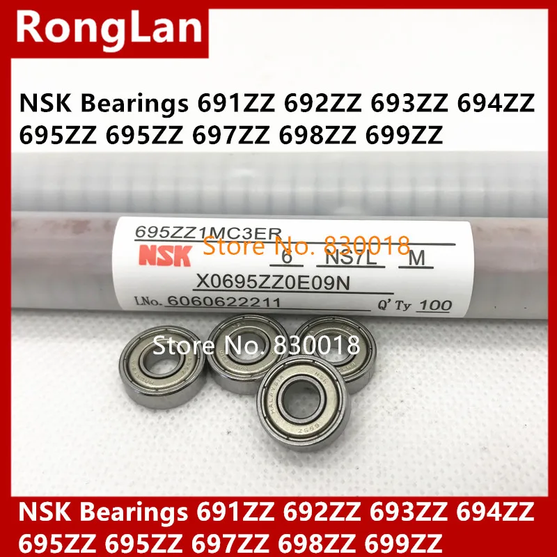 [SA]Japan NSK Bearings 691ZZ 692ZZ 693ZZ 694ZZ 695ZZ 695ZZ 697ZZ 698ZZ 699ZZ high-speed model of electric motors--50pcs/lot