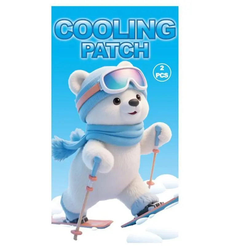 AA20-Gentle, Cooling Patches 20-Pack-Skin-Friendly Cold-Compress Sheets, Long-Lasting Relief From Summer Heat