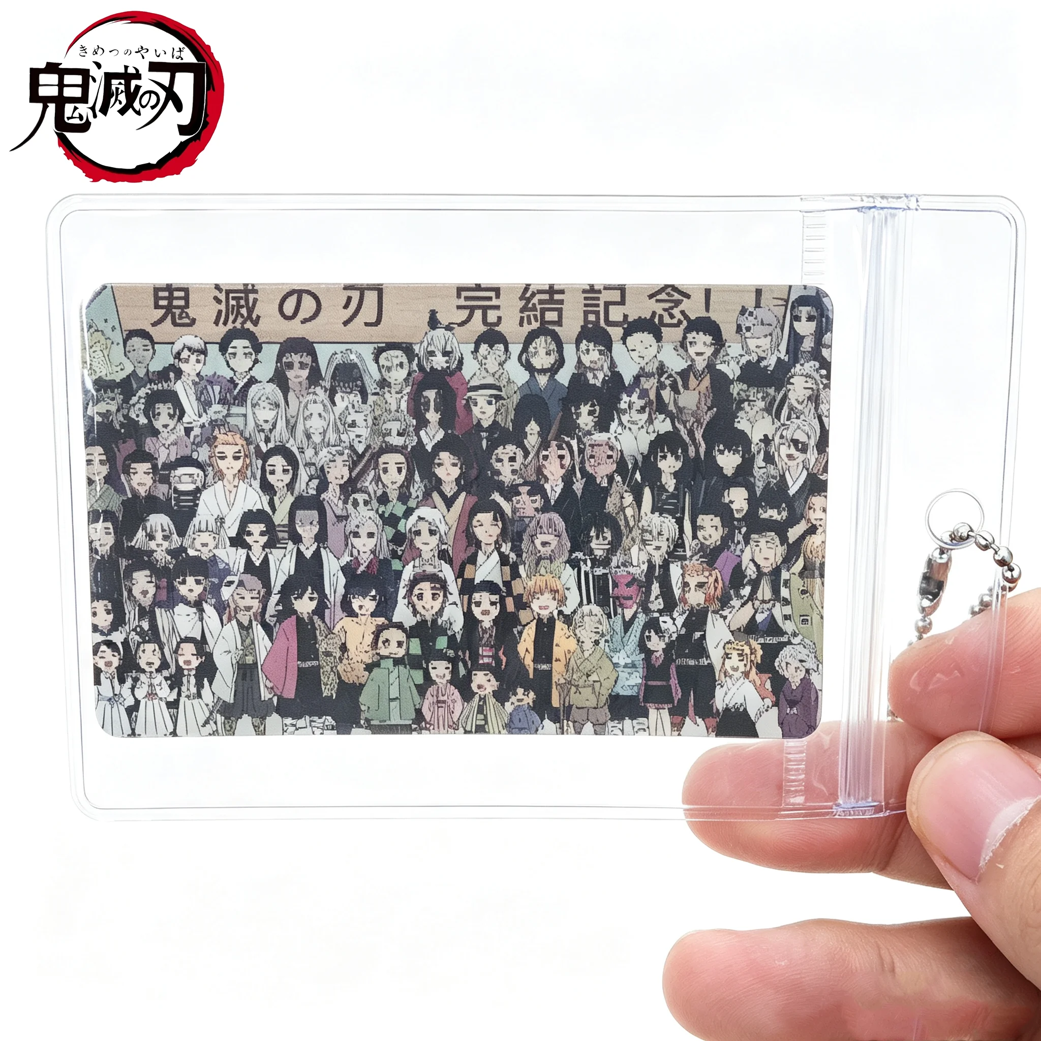 Demon Slayer: Kimetsu No Yaiba 3D Lenticular Card Pendant Keychain Anime Cartoon Collectible Card  Fan Goods Decoration Gift