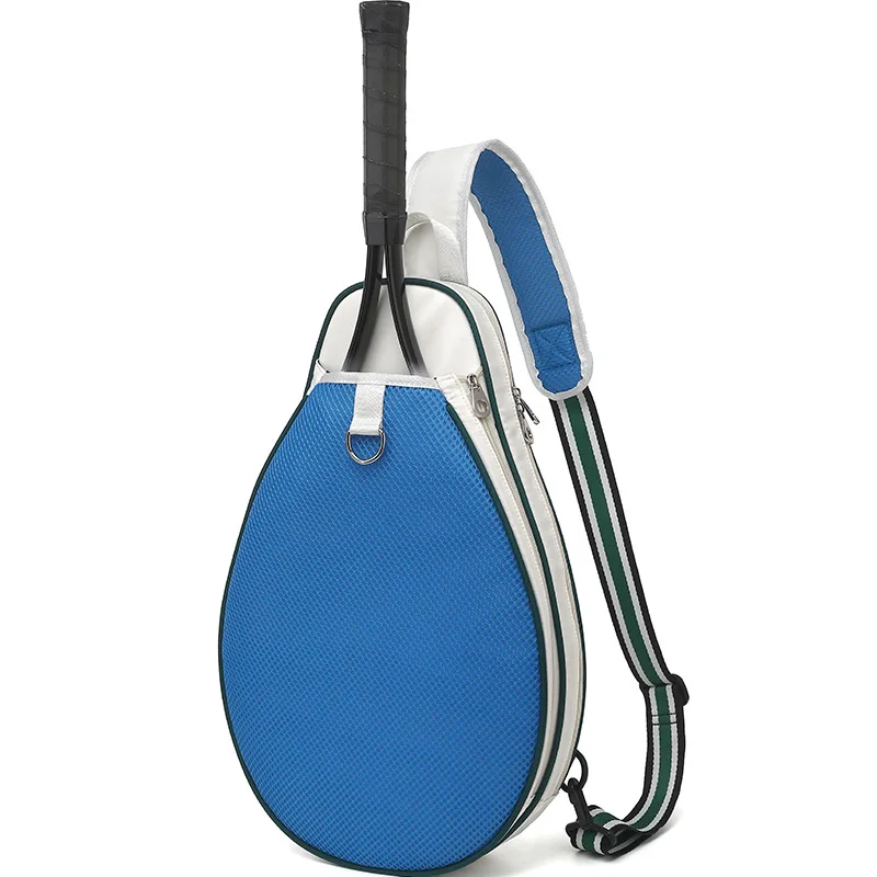 Portable Tennis Bag Badminton Racket Bag Large Capacity Sports Single Shoulder Tenis Racquet Sport Backpack Widen Shoulder Strap view 3
