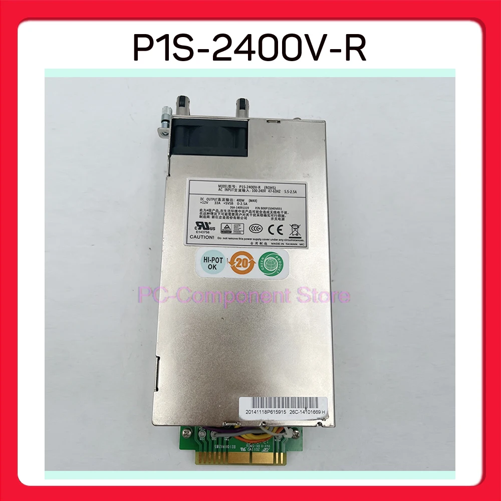 For Zippy Firewall Power Module High-efficiency Power Supply 400W MAX P1S-2400V-R