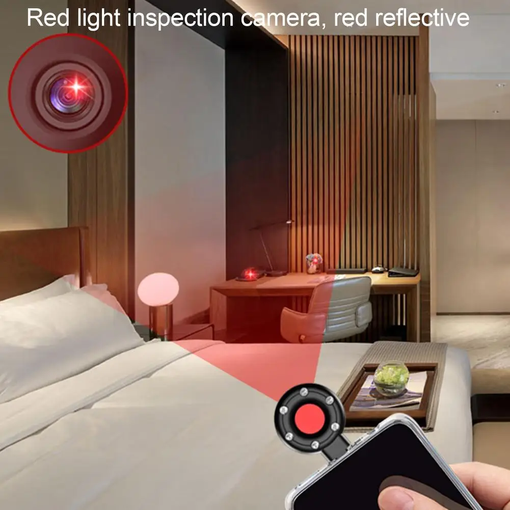 S300 detektor kamera inframerah, pemindai lampu Anti mata-mata pelacak kamera tersembunyi USB C Port untuk rumah kantor