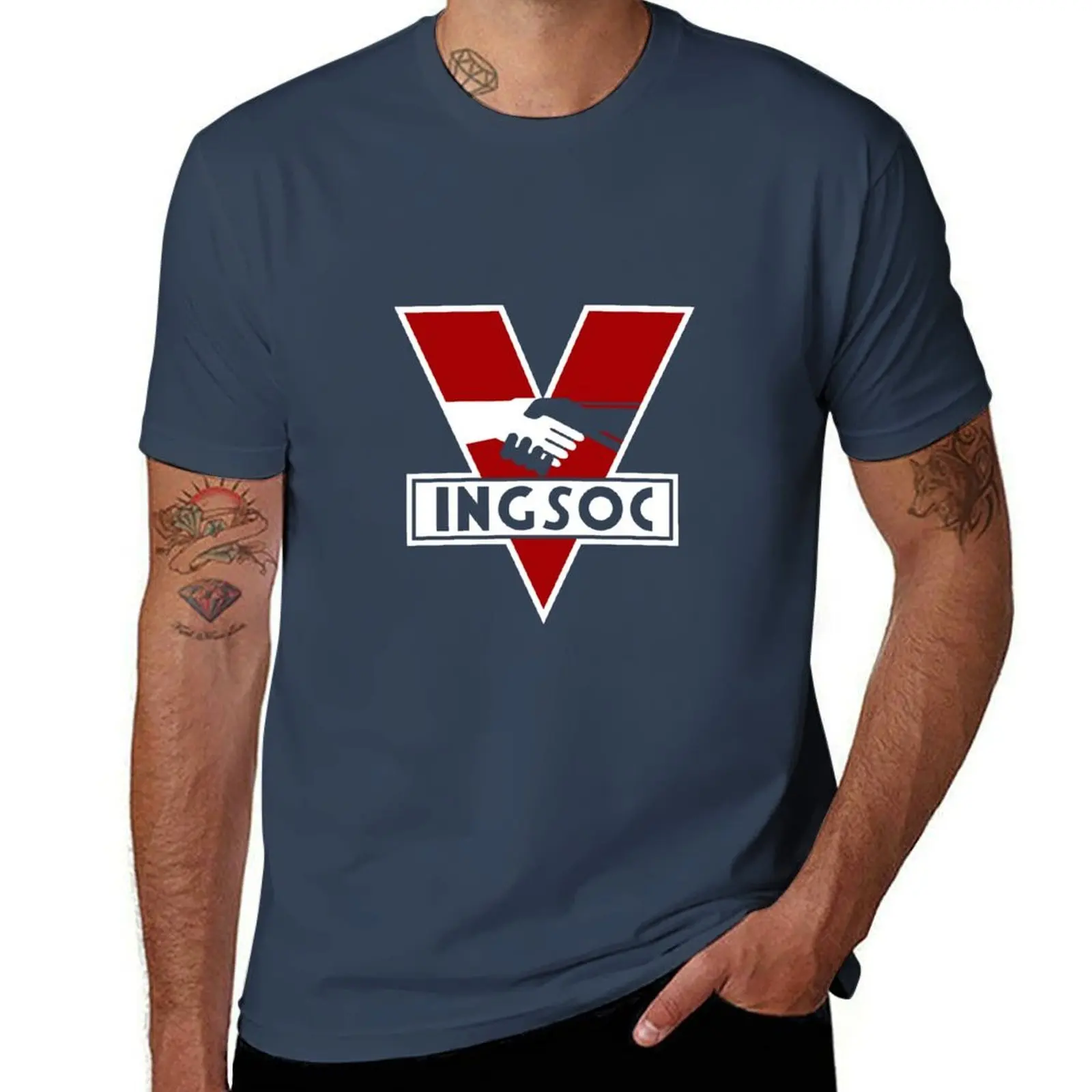 

IngSoc logo from 1984 T-Shirt Casual Daily Graphic Tee