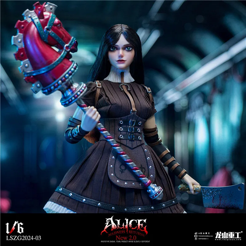 Longshan Heavy Industry LSZG2024-03 1/6 Scale Collectible Alice Madness Returns Full Set Female Solider Action Figure Model Toys