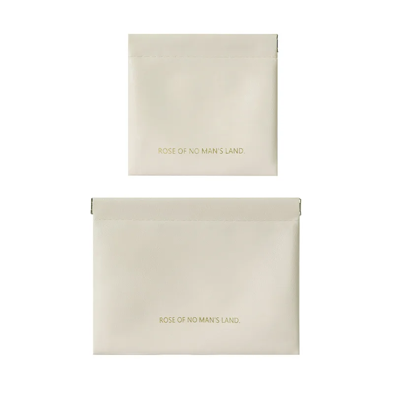 PU Leather Mini Cosmetic Bag Outgoing Portable Cosmetic Storage Bag Automatic Closure Shell Bag #3610