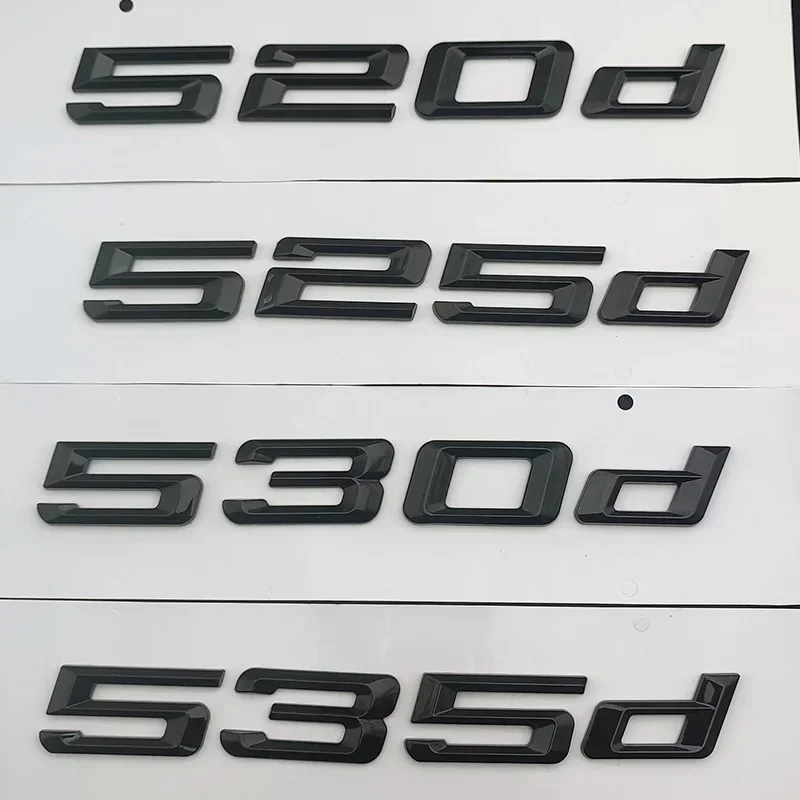 

3D ABS Car Letters Trunk Emblem Badge Logo Sticker For BMW E60 530d 530i 520d F10 520i E39 535d 535i 540i 525d F11 Accessories