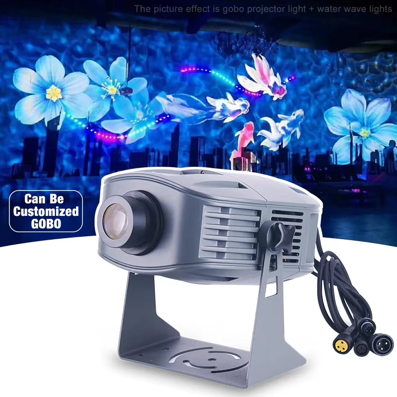 

200W Gobo Projector Outdoor IP66 Gobo logo Projector Waterproof Custom Logo Rotating Gobo Projector Light Advertising Lights