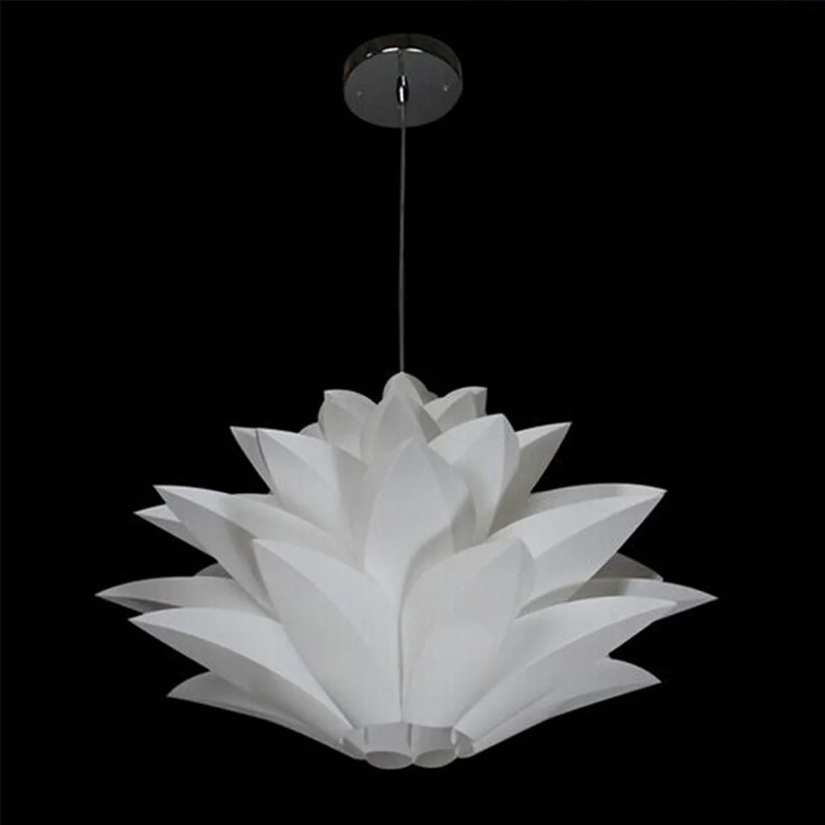 

Lotus Ceiling Hanging Lamp PVC Plastic Creative Hanging Light 35cm for Home Dining Room Bar Coffee Shop Store Decoration