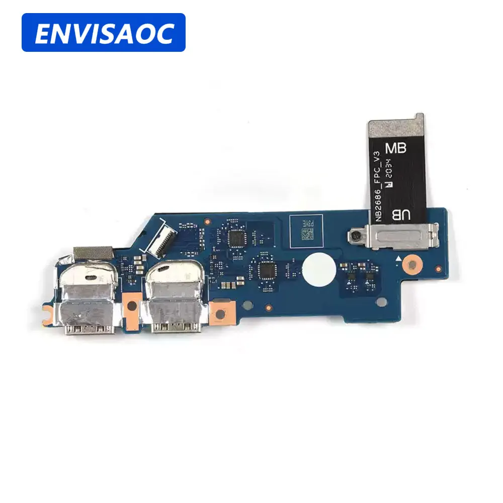For HUAWEI MateBook 14 KLVL-WFE9 KLVL-WFH9 KLVL-WFE9Q KLVD-WFH9 2020 Laptop USB Jack Port Board Cable NB2686