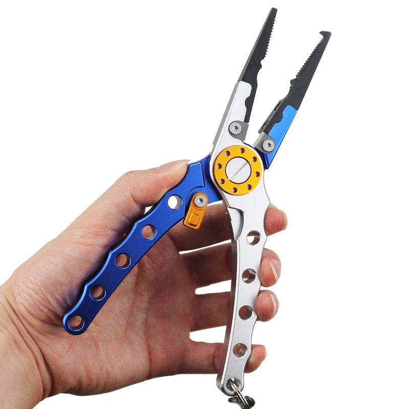 Multi-functional Luya Pliers Wire Cutter Lines Aluminum Alloy Fishing Pliers Fishing Accessories Fish Mouth Pliers Hook Scissors