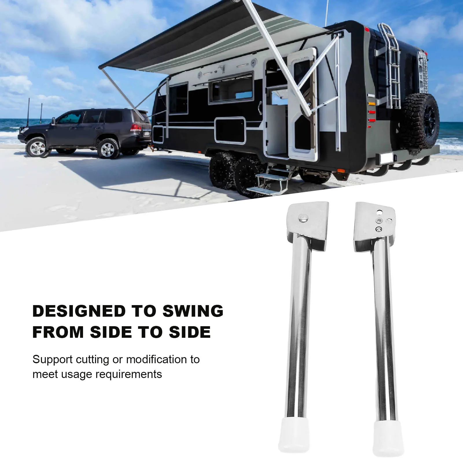 Boat 13 Inches Seat Support Leg Boat Bench Seat Support Swing Leg Enhanced Grip Improved Stability Rustproof for Yachts RVs