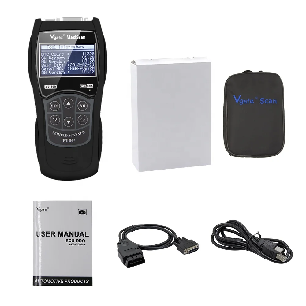VS890 CAN-BUS Fault Code Reader Scanner with Multi-language VGATE VS890 OBDII OBD2 MAXISCAN
