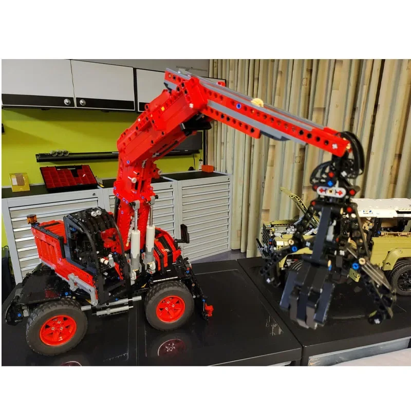 

MOC-139700 Rough Terrain Crane, строительные блоки, модель 2729, детали •MOC, креативные строительные блоки для мальчиков и детей на день рождения, игрушка в подарок