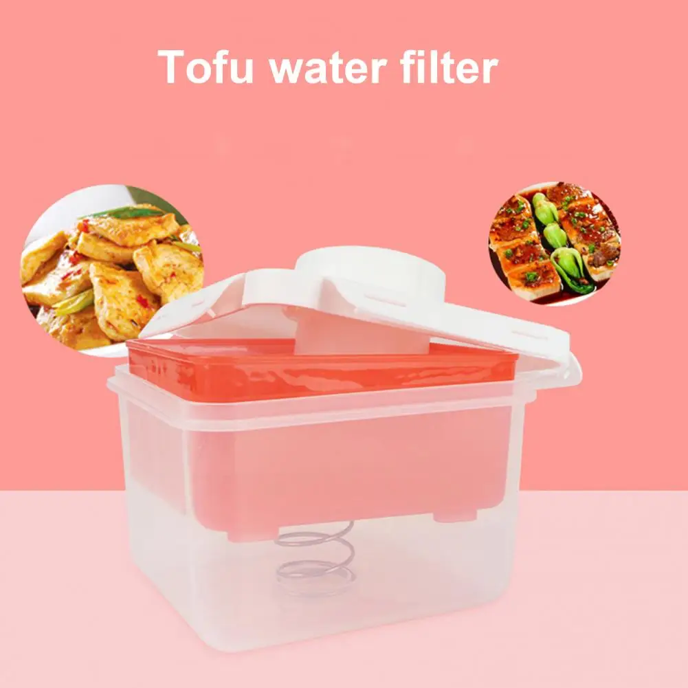 صندوق تصريف التوفو مكبس التوفو لأطباق التوفو مقابض قابلة للتعديل آمنة للاستخدام في غسالة الأطباق بسرعة إزالة الماء لمطعم المطبخ المنزلي #3
