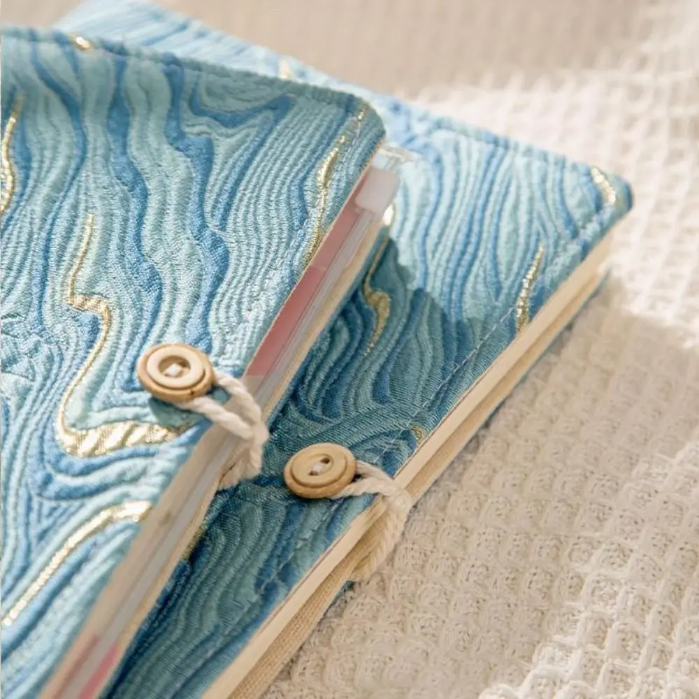 Office Supply A5 Fabric Art Notebook 90 Pages Soft Sinicism Notebook Durable Paper Loose-leaf Notebook School