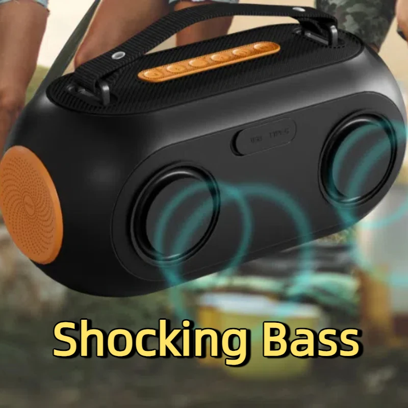 

Outdoor Waterproof High Volume Subwoofer Wireless Bluetooth 5.3 High-power Portable Caixa De Som Supports Card Insertion Speaker