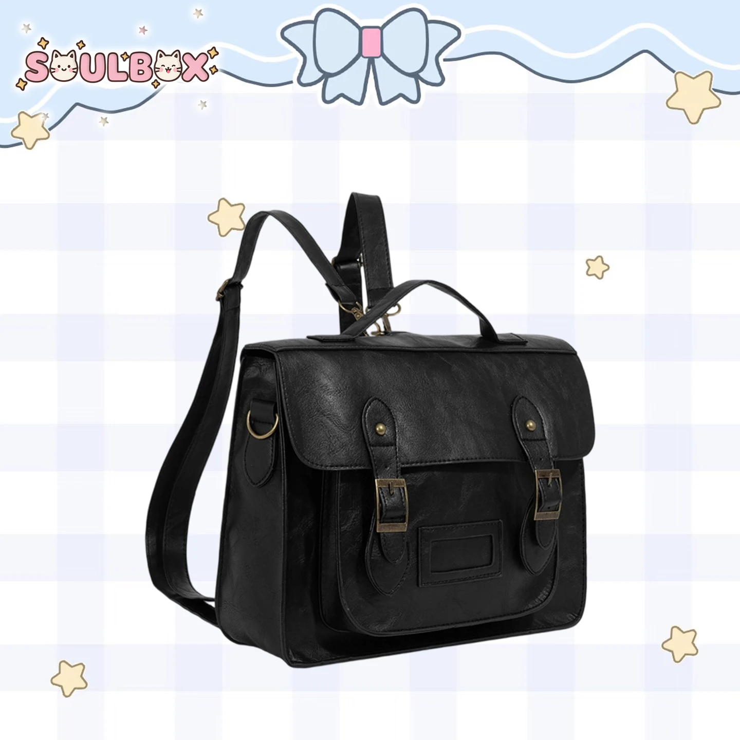 

Британская ретро-сумка-мессенджер в стиле Soul Box, женская многофункциональная сумка через плечо для колледжа в стиле JK, двойная наплечная сумка, новая модель 2025 года