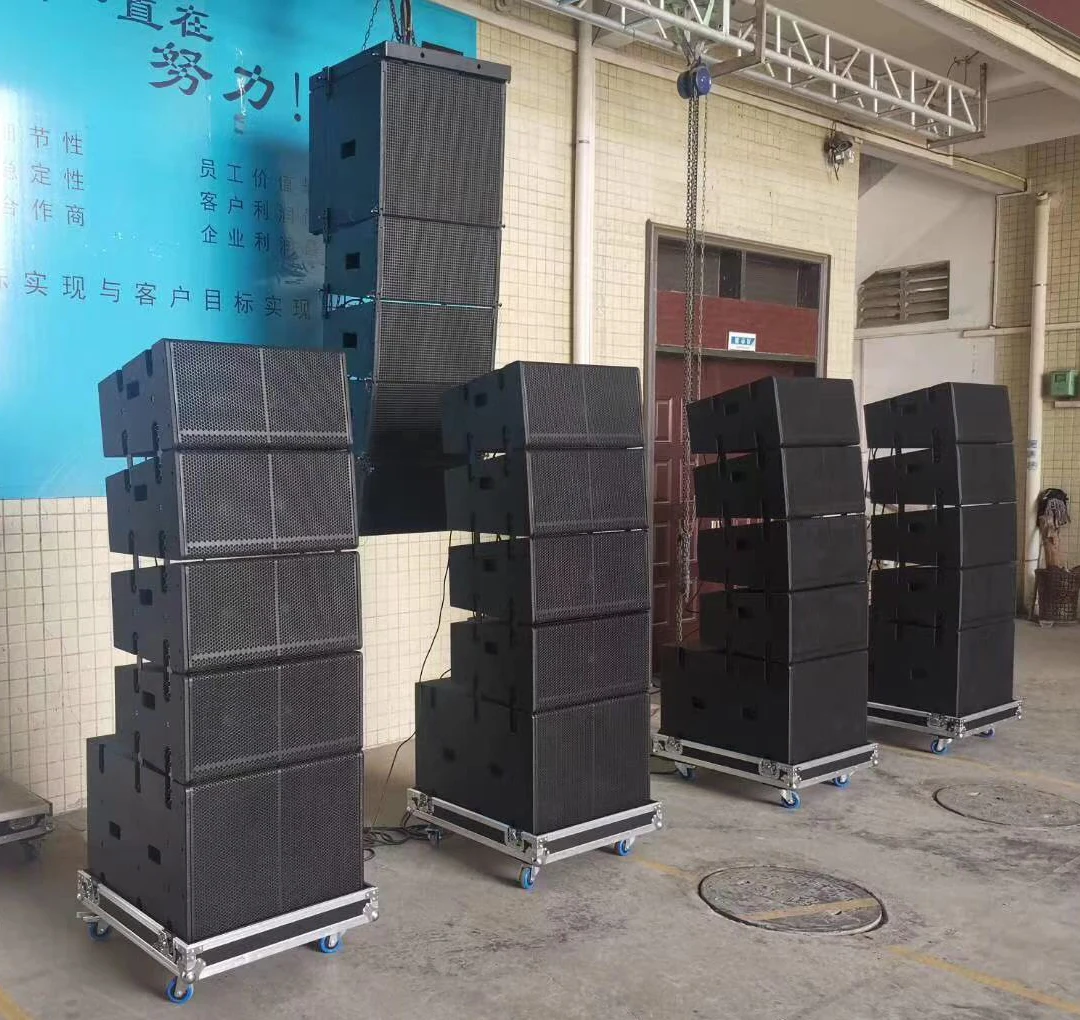 in dual 8 inch Pa Speaker Sound System, Active Line Array speakers