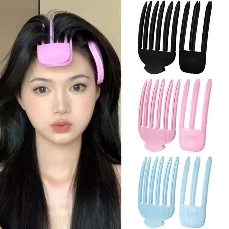 1/2 Pieces Simple Fluffy Hair Root Clips Without Hot Top Curly Hair Style Fluffy Hair Root Clips