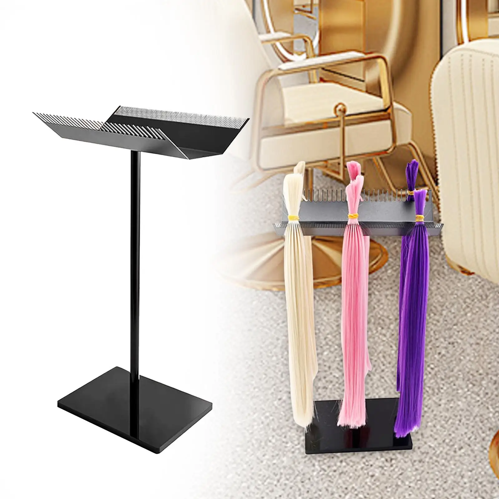 Hair Extension Holder Hanger Standing Multifunction Hair Separator Stand