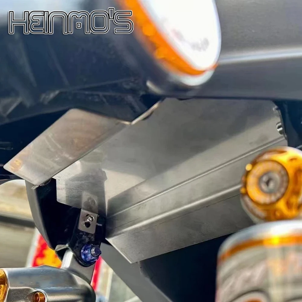 For Yamaha XMAX250 XMAX300 V2 2023 2024 Skid Plate Chassis Armor Gearbox Protector Rear Fender Water Baffle