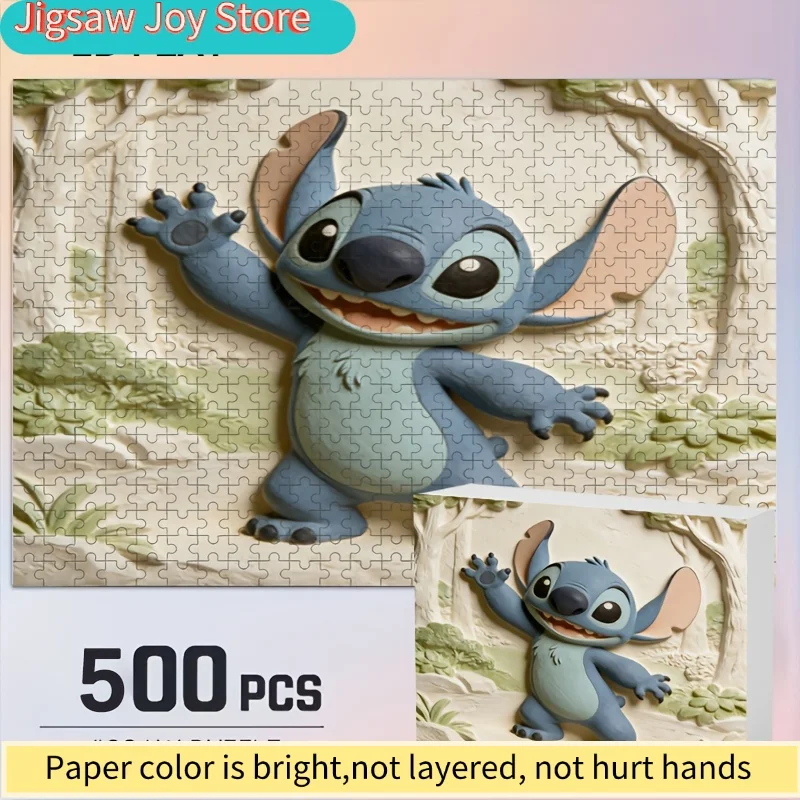 

Disney Stitch and Mickey Home Decor Print | 2D Flat Jigsaw Puzzle, Ideal for Adult Brain Teasers, Family Game Nights, Gifts f