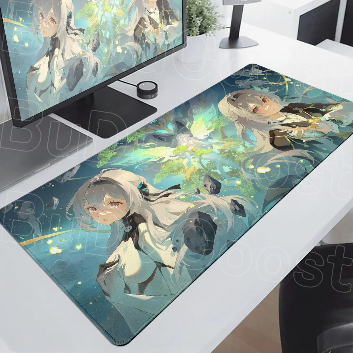 New Firefly Anime Desk Mat Honkai Star Rail Gaming Mousepad Large Computer Gamer Lockedge Keyboard Pad E-sports Anti-slip Carpet