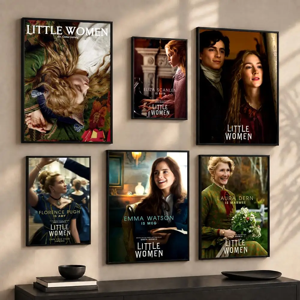 Classic Movie L-Little Women Poster Wall Art Print Sticker for Bedroom Living Room Dorm Office Modern Home Decor Gift