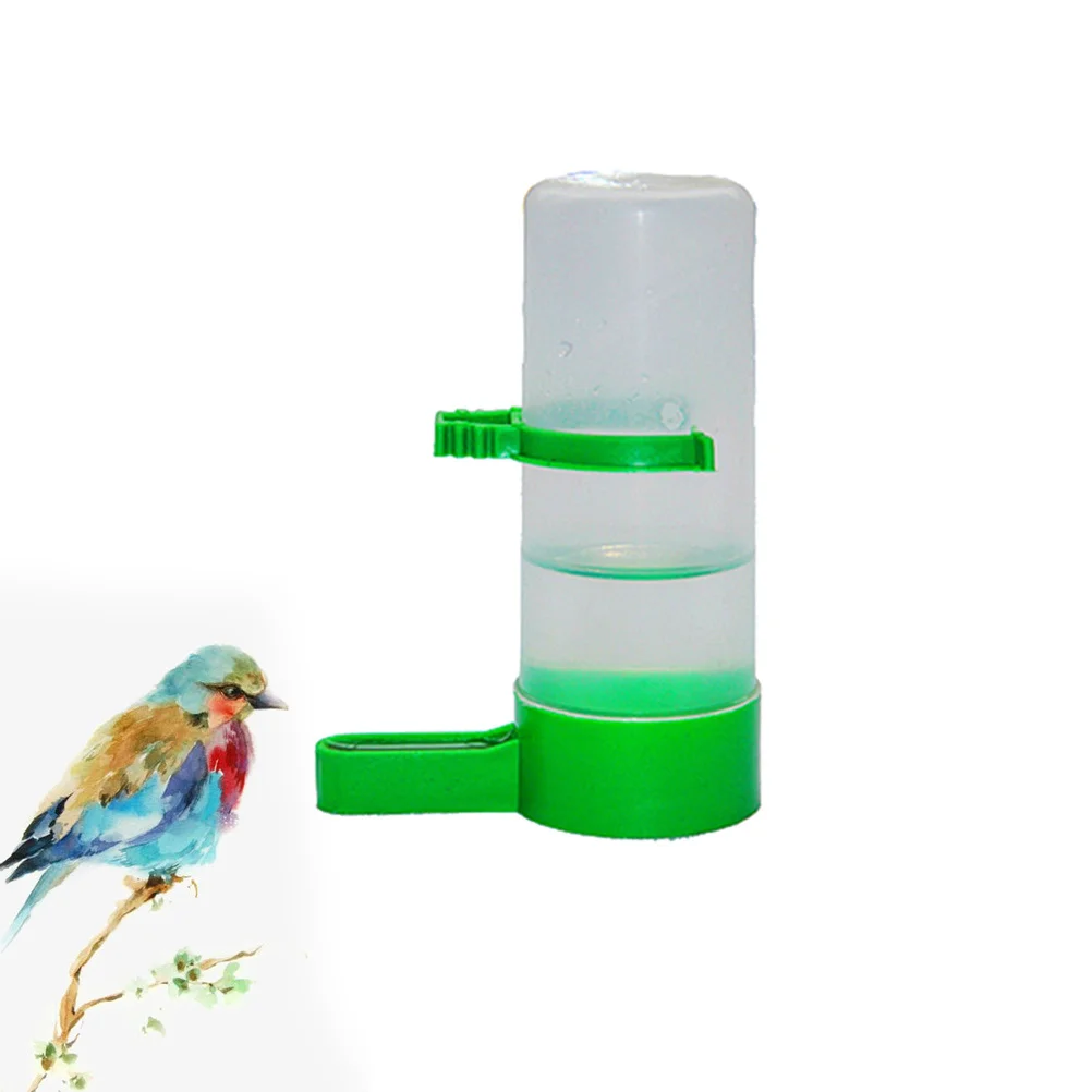 5Pcs Plastic Bird Drink Machine Adjustable Feeder Drinker for Small Birds Automatic Water Supply No Spill Healthy Feeding