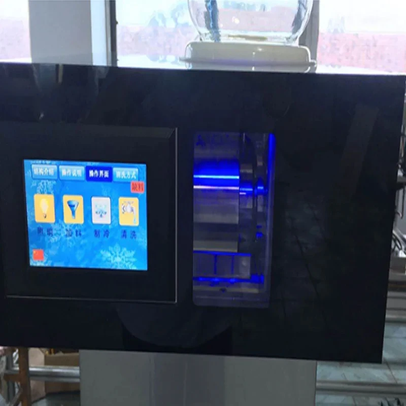 풀 오토매틱 메인 메인 아이스 머신 소형 눈꽃 빙수 전기 상업용 스무디 성형기 밀크티 샵