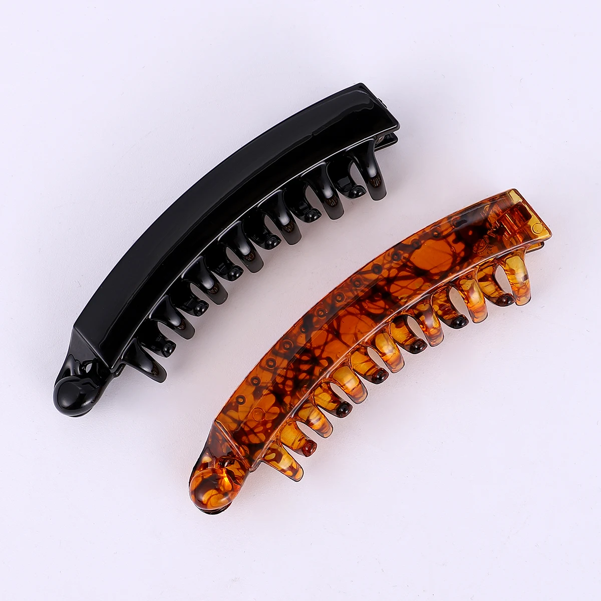 

6 Pcs Banana Hair Clips Fishtail Combs Durable Plastic Material Suitable for Work Party Home Styling Accessories