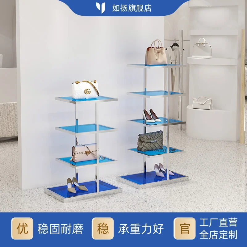 Shoe store shoe rack display rack clothing store bag display cabinet multi-functional shelf floor-to-ceiling boutique Nakajima