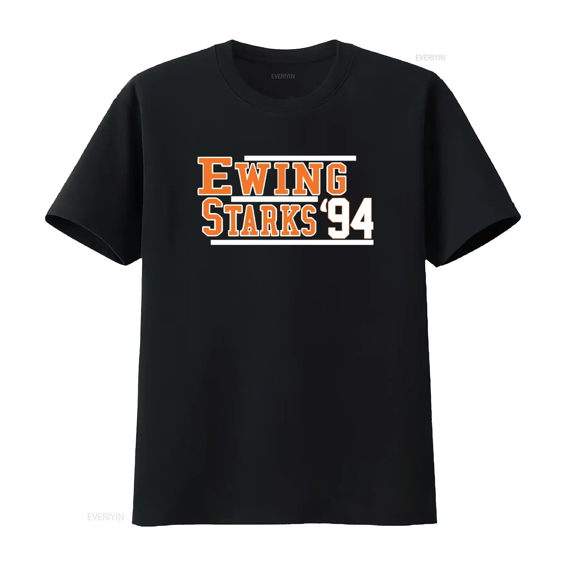 Camiseta vintage de baloncesto de Patrick Ewing Jhon Starks New York 1994, estilo vintage, lavada, versátil, elegante, unisex