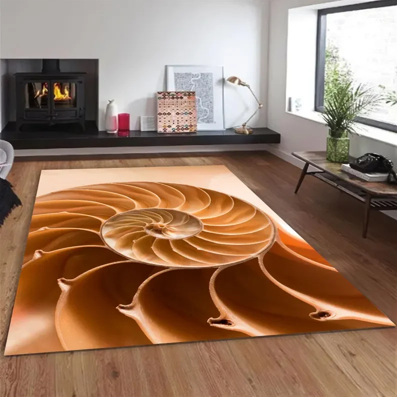 سجادة آرت ديكو باللون الأسود والذهبي على طراز هندسي جلام لتزيين غرفة المعيشة وغرفة النوم