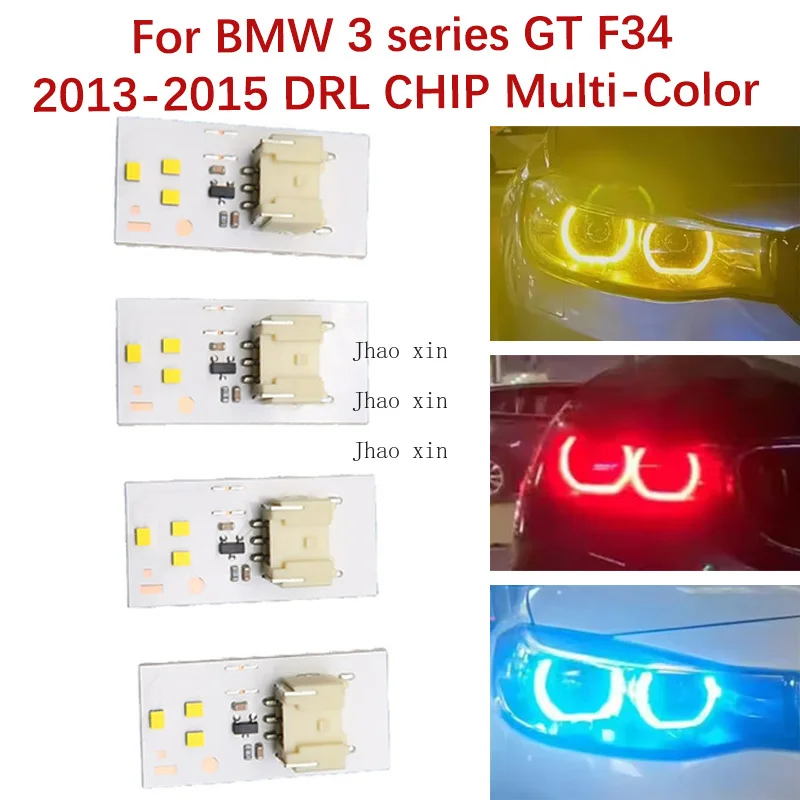 For BMW 3 Series GT F34 2013-2015 Car Headlight DRL CHIP Multi-color Ballast Module Conduit Strip Angel Eyes Light Modification