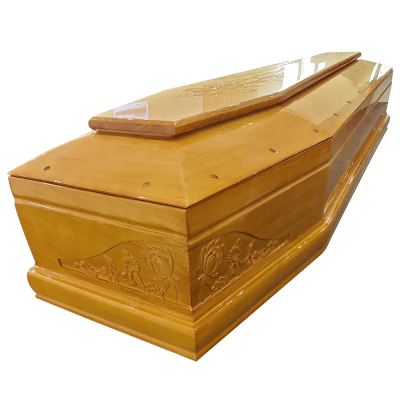 Ataúd de Madera Maciza Personalizable de Estilo Europeo