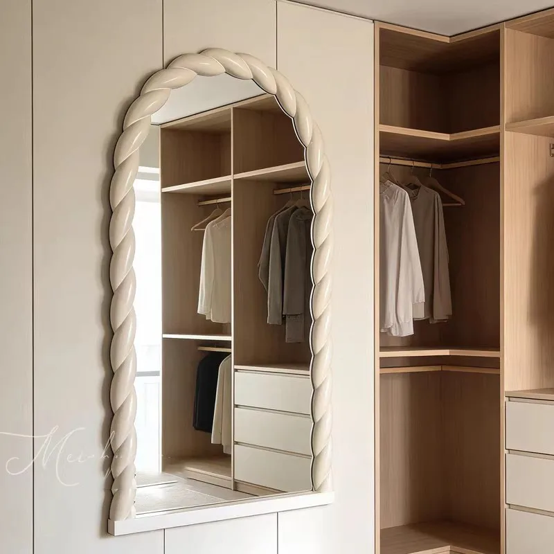 Big Korean Style Mirror Vintage Decoration Living Room Aesthetic Accessories Standing Mirror Funky Floor Espelhos Home Products