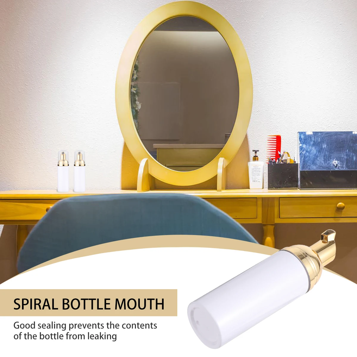 

6 Pcs Foam Bottle Travel Cream Dispenser Bottles Foaming Refillable Pump with Empty Mouthwash